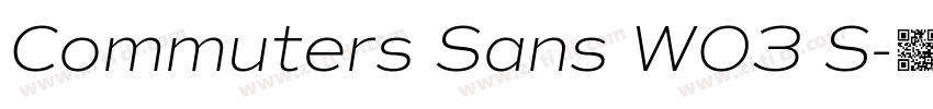 Commuters Sans W03 S字体转换